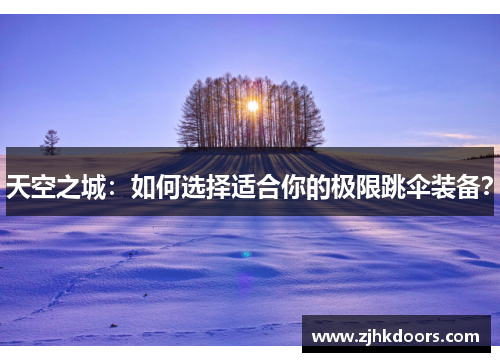 天空之城：如何选择适合你的极限跳伞装备？